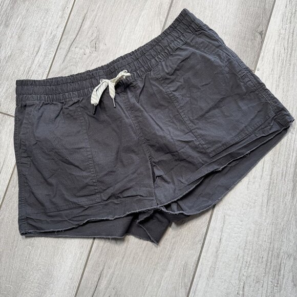 Vuori Pants - Vuori Womens Charcoal Gray Elastic Waist Drawstring Shorts Size M